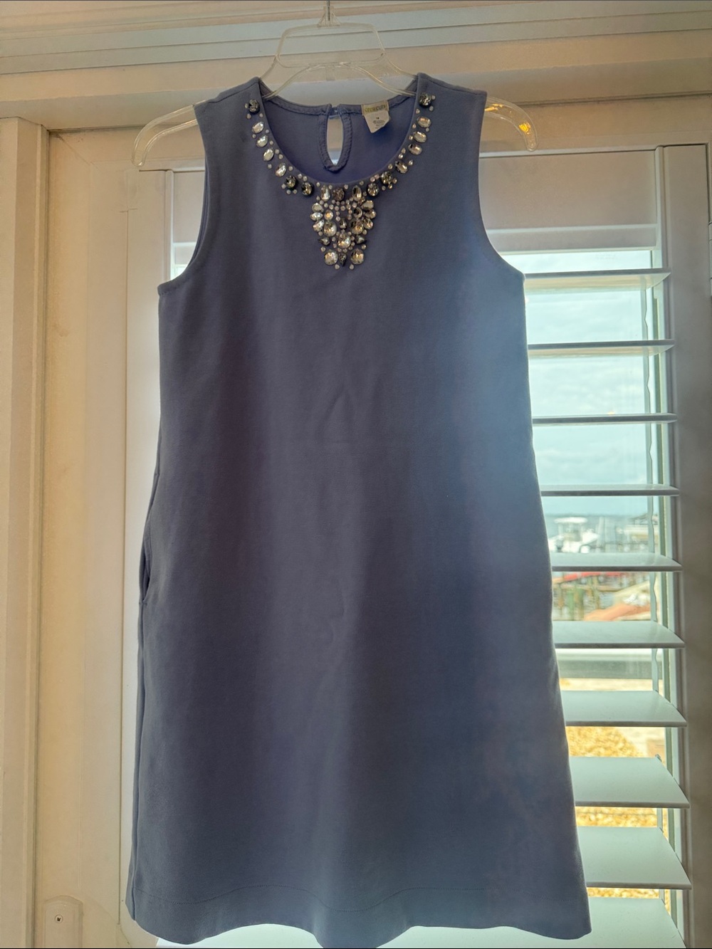 Crewcuts Lavender Sleeveless Top with Jeweled Collar